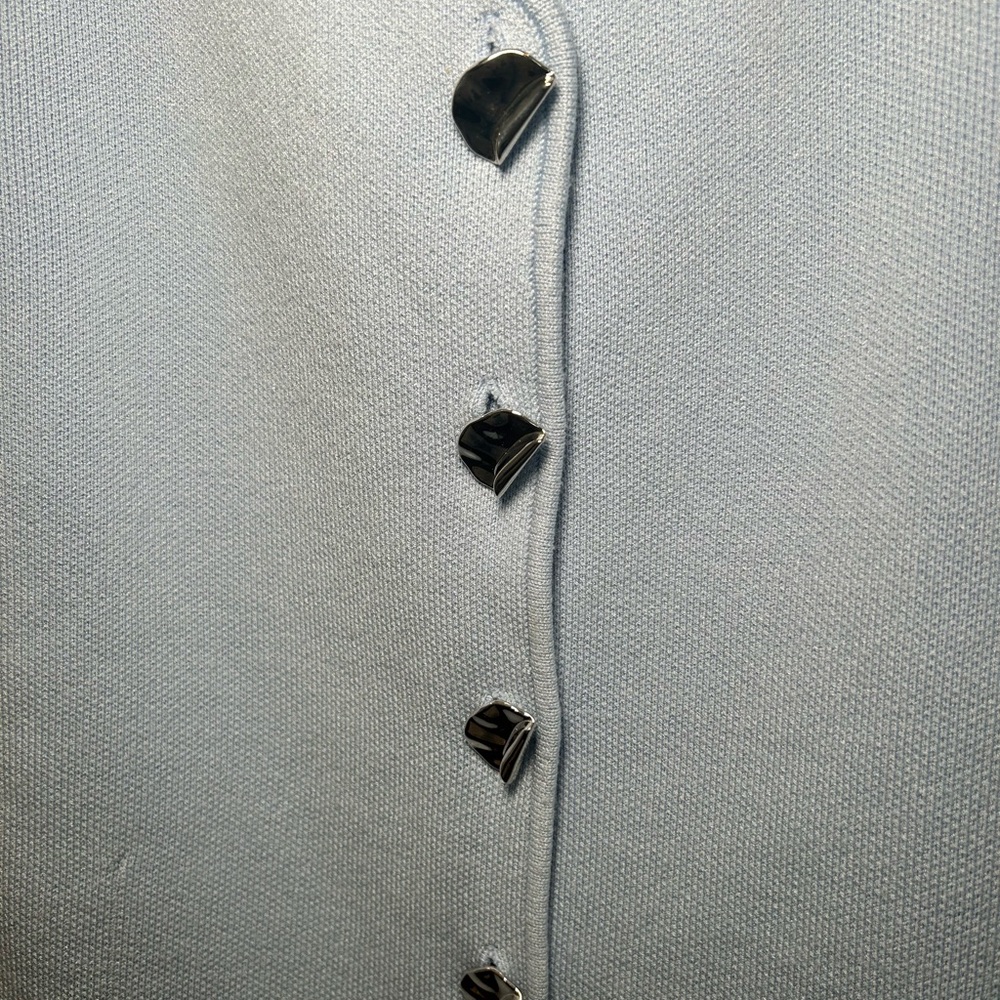 Zara Plain Knit Corset Top Blue M - Picture 4 of 6